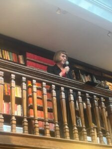 Catherine Mayer speaking at the TIME/LIFE launch